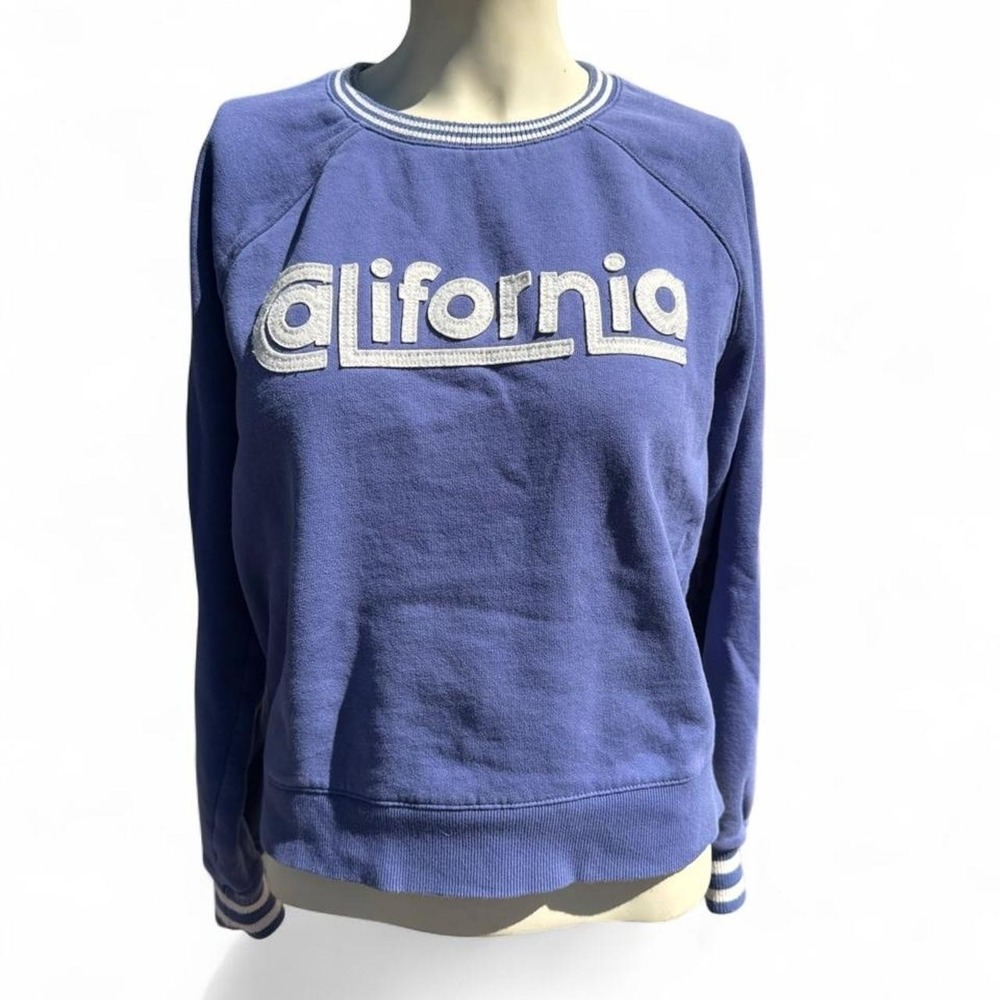 Marine Layer California sweatshirt in blue with white 'California' text size M